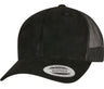 SUEDE LEATHER TRUCKER CAP