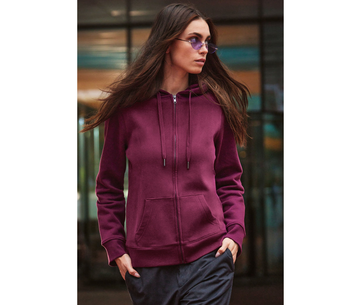 B&amp;C QUEEN ZIPPED HOOD_°