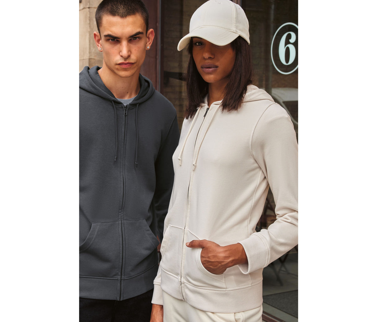 B&amp;C Inspire Zipped Hood /women_°