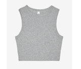 WOMEN'S MICRO RIB MUSCLE CROP TANK