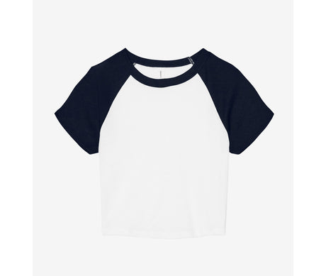 WOMEN'S MICRO RIB RAGLAN BABY TEE
