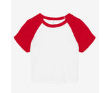 BELLA + CANVAS WOMEN'S MICRO RIB RAGLAN BABY TEE