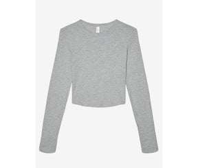 WOMEN'S MICRO RIB LONG SLEEVE BABY TEE