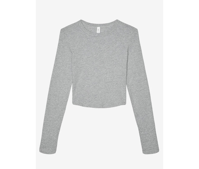 WOMEN'S MICRO RIB LONG SLEEVE BABY TEE