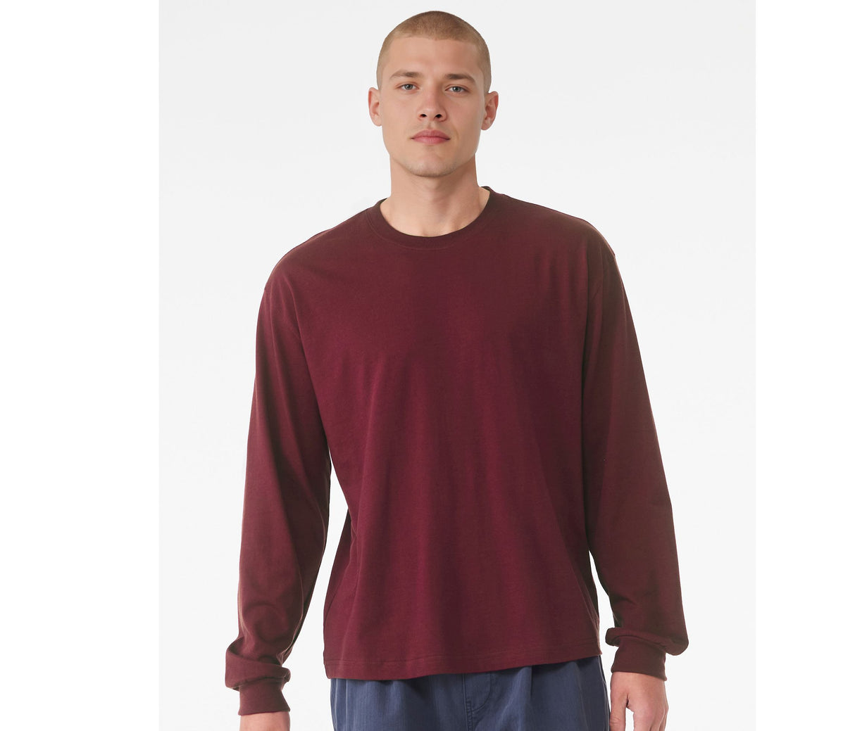 BELLA + CANVAS UNISEX HEAVY BOXY LONG SLEEVE TEE