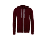BELLA + CANVAS Unisex Fleece Full-Zip Hoodie