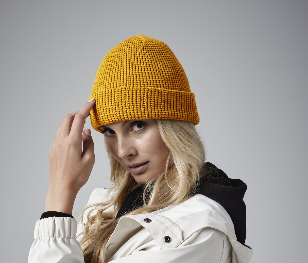 BEECHFIELD ORGANIC COTTON WAFFLE BEANIE