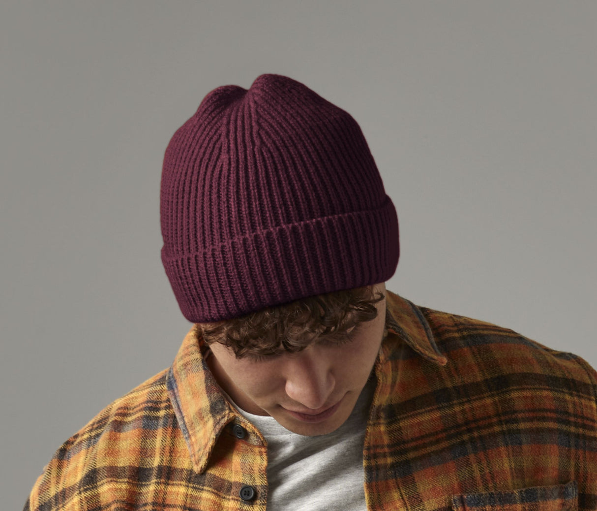 BEECHFIELD ENGINEERED KNIT RIBBED BEANIE