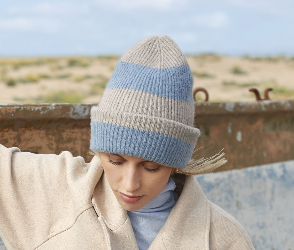 BEECHFIELD COLOUR BLOCK BEANIE