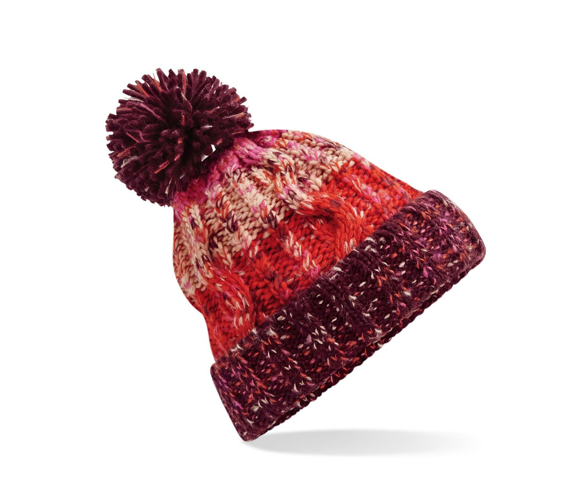 BEECHFIELD CORKSCREW POM POM BEANIE