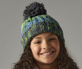 BEECHFIELD JUNIOR CORKSCREW POM POM BEANIE