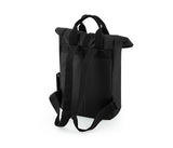 BAG BASE RECYCLED MINI TWIN HANDLE ROLL-TOP LAPTOP BACKPACK