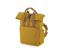 RECYCLED MINI TWIN-HANDLE ROLL-TOP LAPTOP BACKPACK