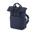 RECYCLED MINI TWIN-HANDLE ROLL-TOP LAPTOP BACKPACK