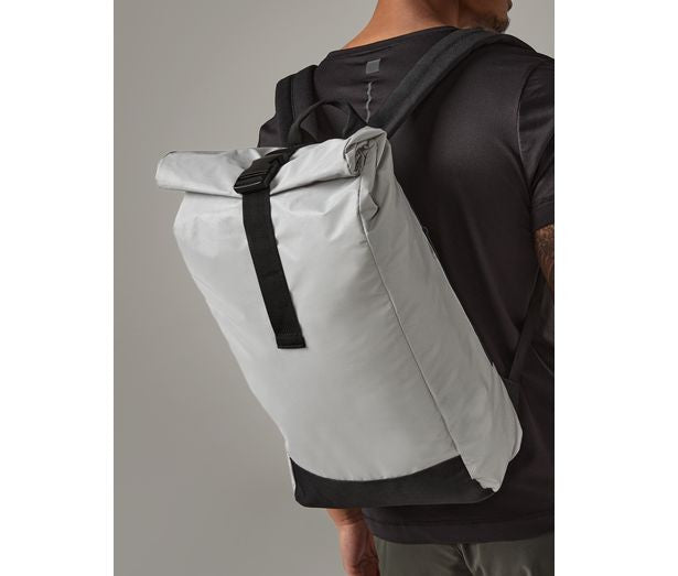 BAG BASE REFLECTIVE ROLL-TOP BACKPACK