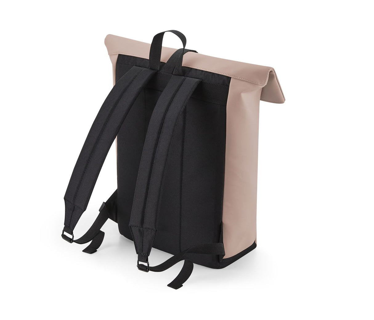 BAG BASE MATTE PU ROLL-TOP BACKPACK