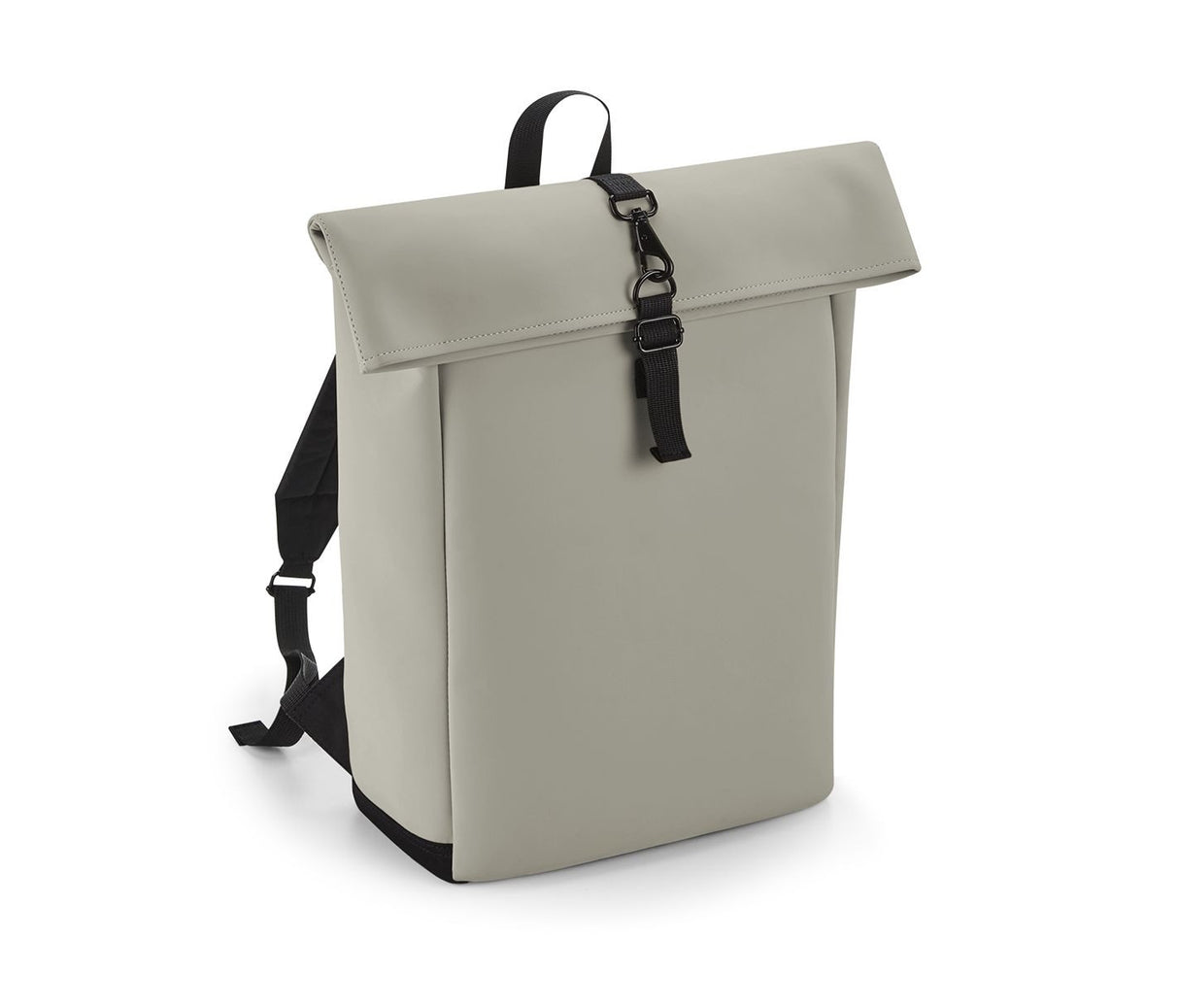 BAG BASE MATTE PU ROLL-TOP BACKPACK