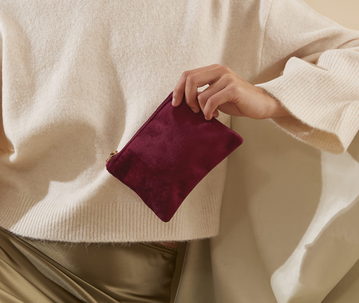 BAG BASE VELVET ACCESSORY POUCH
