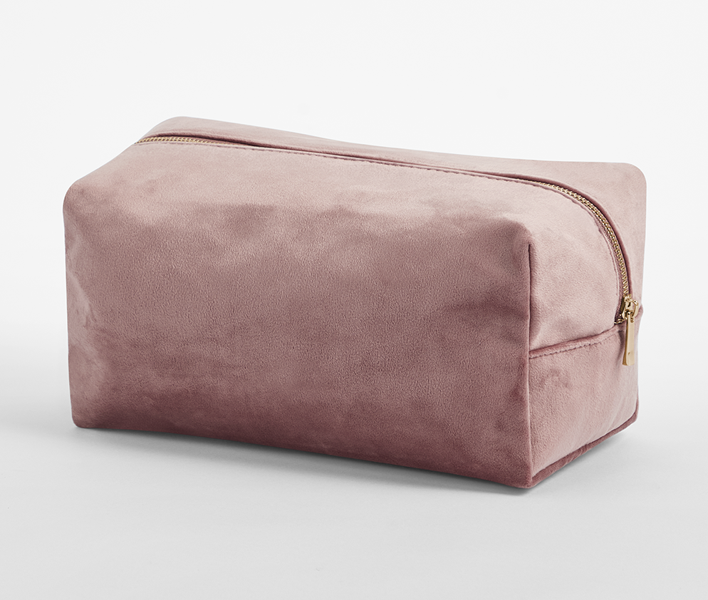BAG BASE VELVET TOILETRY/ACCESSORY CASE