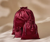 BAG BASE VELVET GIFTBAG WITH RIBBON DRAWSTRING