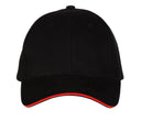BLACK&MATCH 6-PANEL CAP