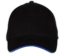 BLACK&MATCH 6-PANEL CAP