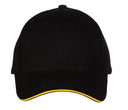 BLACK&MATCH 6-PANEL CAP