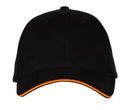 BLACK&MATCH 6-PANEL CAP