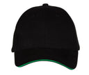 BLACK&MATCH 6-PANEL CAP