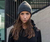 BUILD YOUR BRAND HEAVY KNIT BEANIE