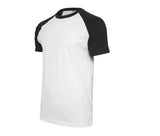 BUILD YOUR BRAND RAGLAN CONTRAST TEE
