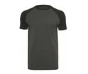 BUILD YOUR BRAND RAGLAN CONTRAST TEE