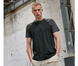 BUILD YOUR BRAND RAGLAN CONTRAST TEE