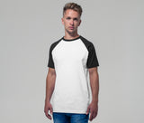 BUILD YOUR BRAND RAGLAN CONTRAST TEE