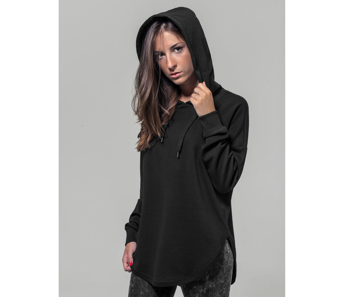 BUILD YOUR BRAND LADIES OVERSIZED HOODY