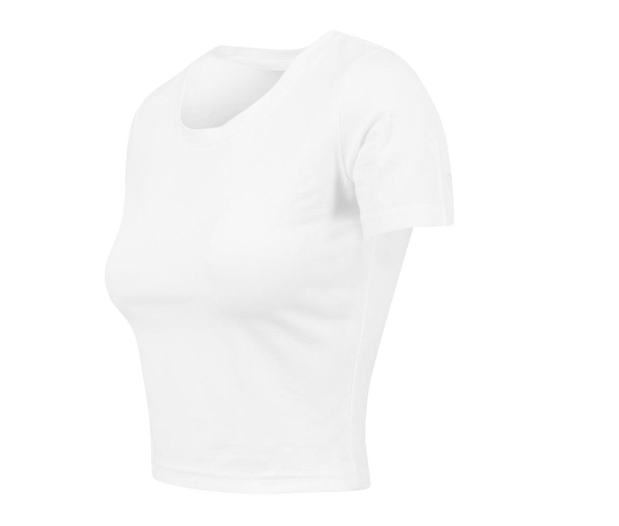 BUILD YOUR BRAND LADIES CROPPED TEE