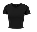 BUILD YOUR BRAND LADIES CROPPED TEE