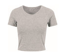BUILD YOUR BRAND LADIES CROPPED TEE