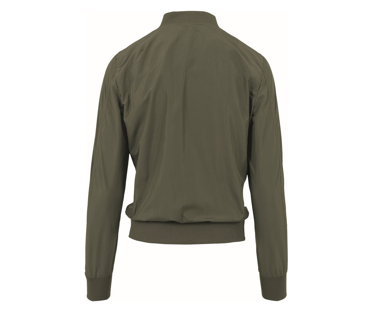 BUILD YOUR BRAND LADIES NYLON BOMBER JACKET