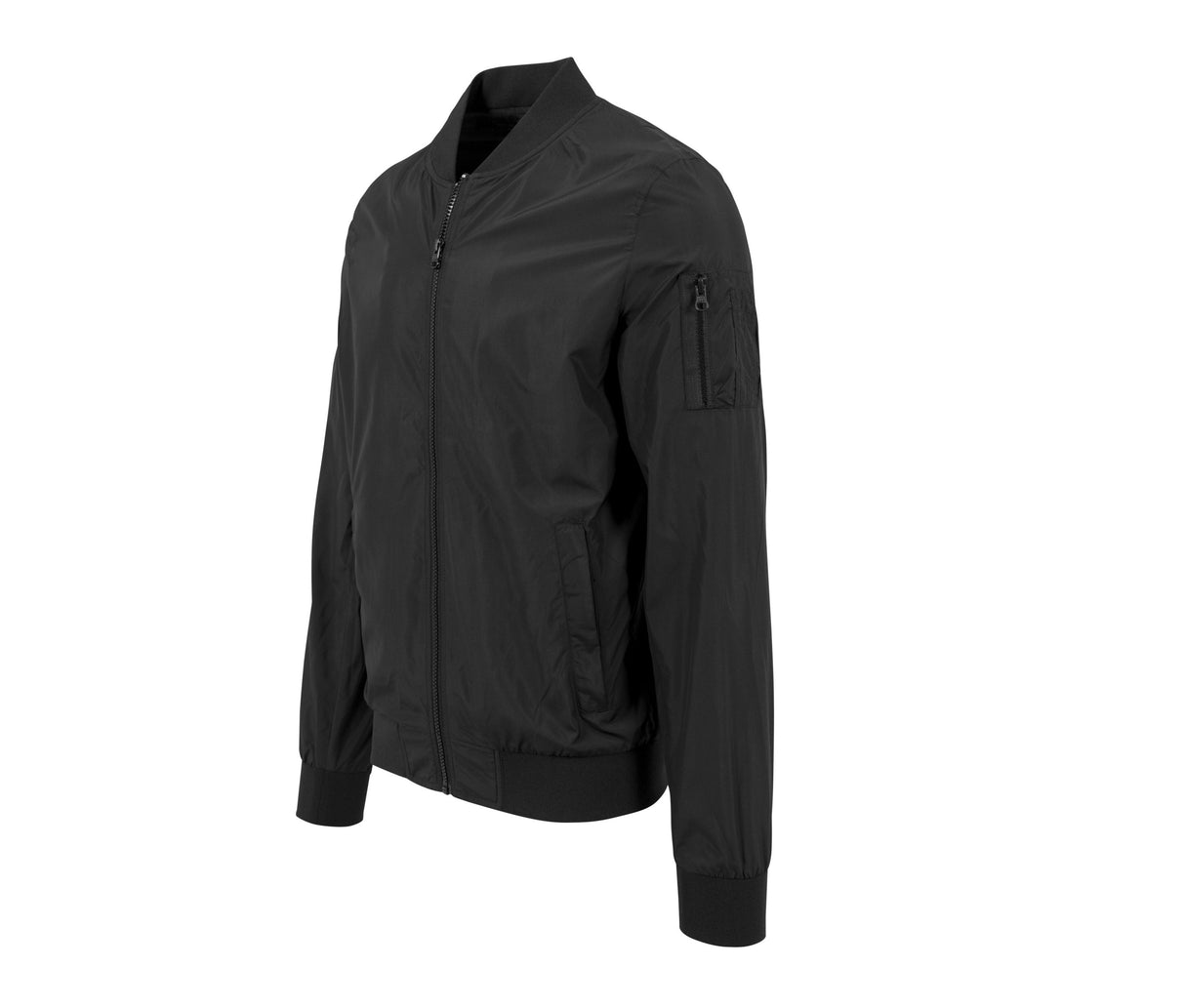 BUILD YOUR BRAND NYLON BOMBER JACKET
