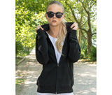 BUILD YOUR BRAND LADIES TERRY ZIP HOODY