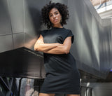 BUILD YOUR BRAND Ladies Turtle Extended Shoulder Dress