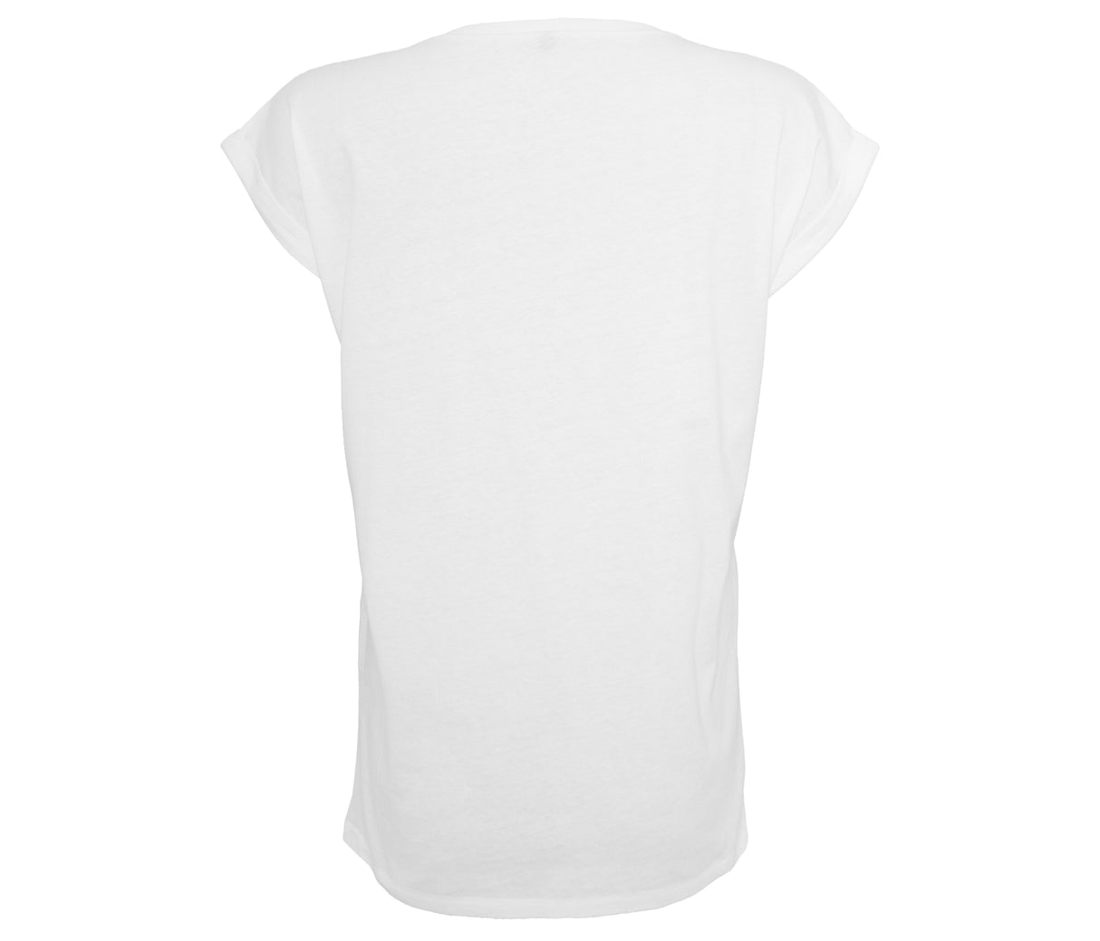 BUILD YOUR BRAND LADIES ORGANIC EXTENDED SHOULDER TEE