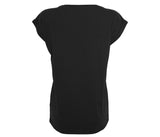 BUILD YOUR BRAND LADIES ORGANIC EXTENDED SHOULDER TEE