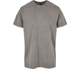 ACID WASHED ROUND NECK TEE