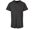 BUILD YOUR BRAND ACID WASHED ROUND NECK TEE