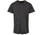 BUILD YOUR BRAND ACID WASHED ROUND NECK TEE