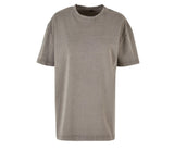 LADIES OVERSIZED ACID WASH TEE
