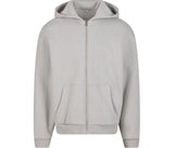BUILD YOUR BRAND FLUFFY ZIP HOODY