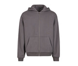 BUILD YOUR BRAND FLUFFY ZIP HOODY